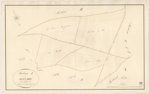 BOIGNEVILLE. - Section L : Bostard, 2e feuille. 