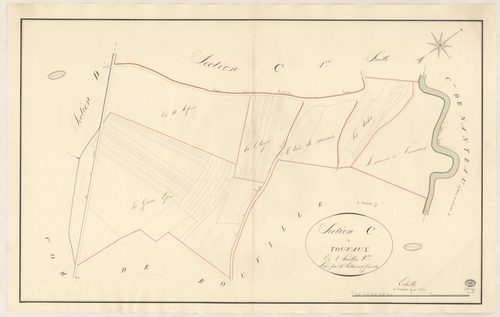BOIGNEVILLE. - Section C : Touvaux, 2e feuille. 