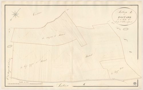 BOIGNEVILLE. - Section L : Bostard, 4e feuille. 