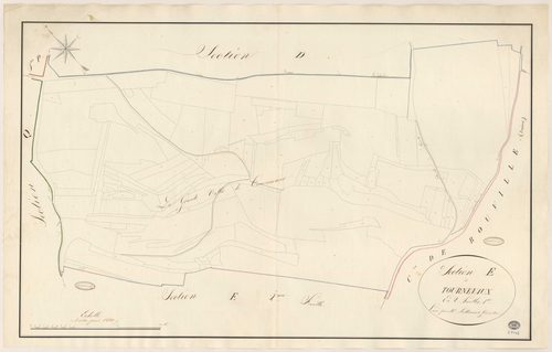 BOIGNEVILLE. - Section E : Tournevaux, 1ère feuille. 