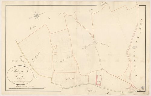 BOIGNEVILLE. - Section N : Saint-Val, 1ère feuille. 