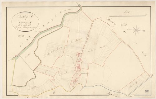 BOIGNEVILLE. - Section C : Touvaux, 1ère feuille. 