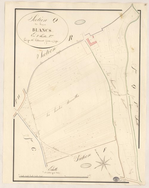 BOIGNEVILLE. - Section Q : Rayons Blancs (les), 2e feuille. 