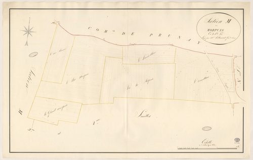 BOIGNEVILLE. - Section M : Morpuis, 1ère feuille. 