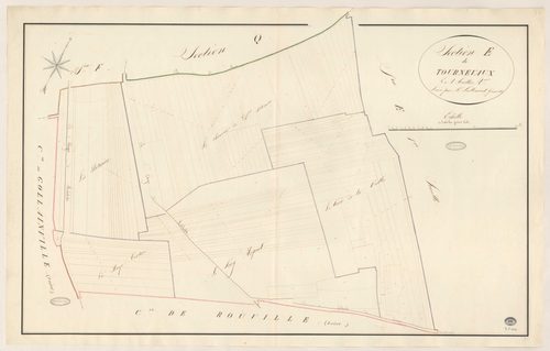 BOIGNEVILLE. - Section E : Tournevaux, 2e feuille. 