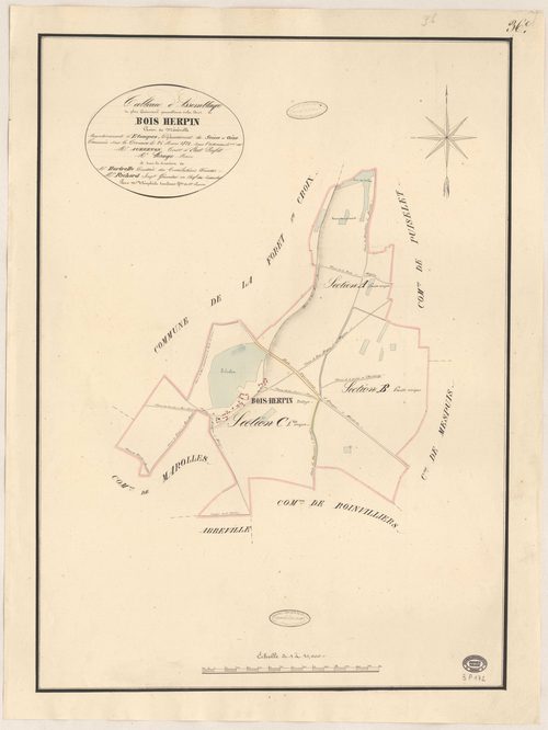 BOIS-HERPIN. - Plan d'assemblage. 