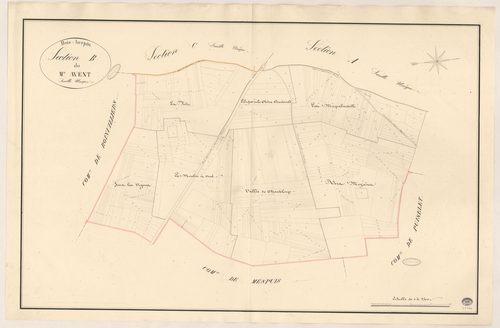 BOIS-HERPIN. - Section B : Moulin Avent (le). 