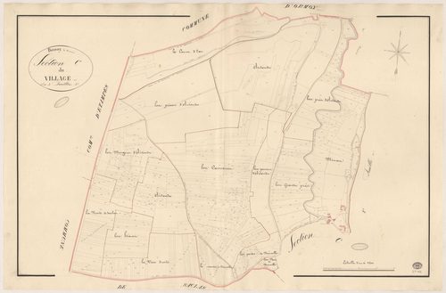 BOISSY-LA-RIVIERE. - Section C : Village (le), 3e feuille. 