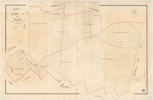 BOISSY-LA-RIVIERE. - Section C : Village (le), 2e feuille. 