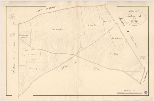 BOISSY-LA-RIVIERE. - Section B : Butte (la), 1ère feuille. 
