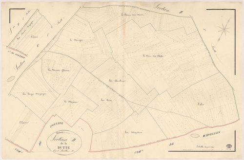BOISSY-LA-RIVIERE. - Section B : Butte (la), 2e feuille. 