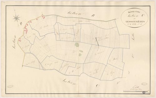 BOISSY-LE-CUTTE. - Section C : Tessonnières (le), 1ère feuille. 