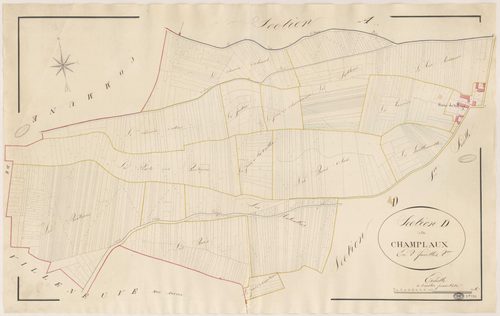 BOISSY-LE-CUTTE. - Section D : Champlaux (les), 2e feuille. 