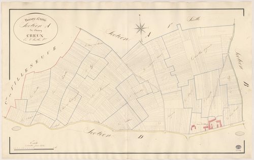 BOISSY-LE-CUTTE. - Section A : Chemin creux (le), 2e feuille. 