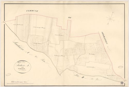 BOISSY-LE-SEC. - Section A : Vallée (la), 1ère feuille. 