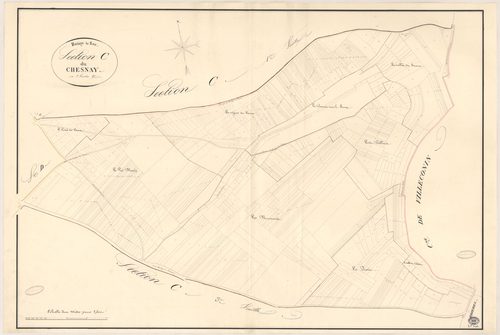 BOISSY-LE-SEC. - Section C : Chesnay (le), 2e feuille. 