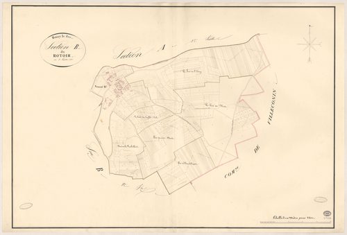 BOISSY-LE-SEC. - Section B : Rotoir (le), 1ère feuille. 
