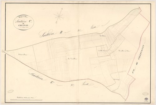BOISSY-LE-SEC. - Section C : Chesnay (le), 1ère feuille. 
