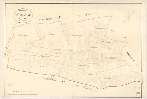 BOISSY-LE-SEC. - Section B : Rotoir (le), 3e feuille. 