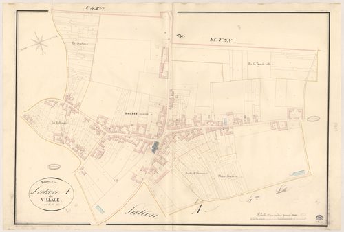 BOISSY-SOUS-SAINT-YON. - Section A : Village (le), 3e feuille. 
