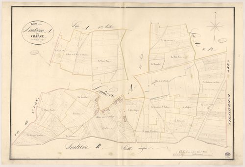 BOISSY-SOUS-SAINT-YON. - Section A : Village (le), 4e feuille. 
