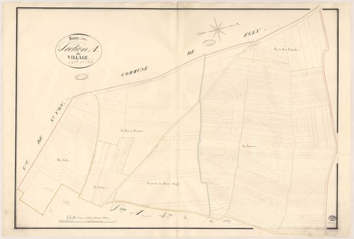 BOISSY-SOUS-SAINT-YON. - Section A : Village (le), 1ère feuille. 