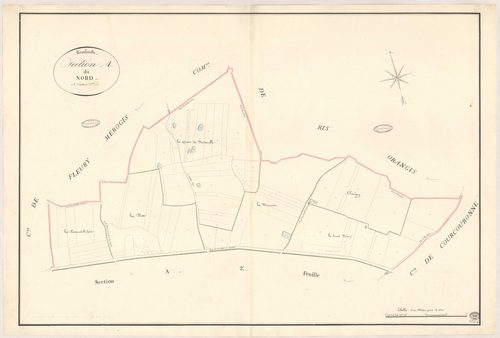 BONDOUFLE. - Section A : Nord (le), 1ère feuille. 