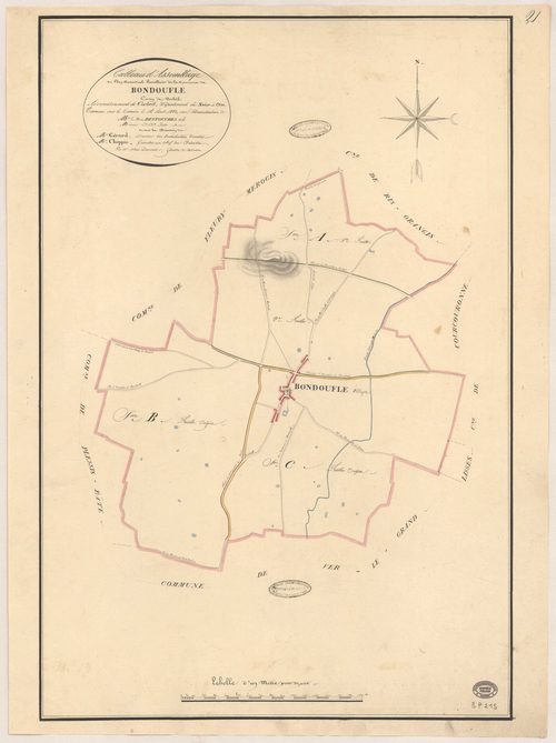 BONDOUFLE. - Plan d'assemblage. 