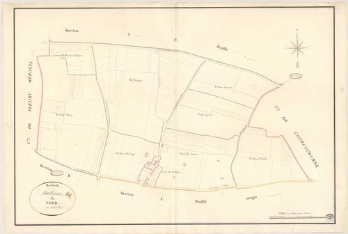 BONDOUFLE. - Section A : Nord (le), 2e feuille. 