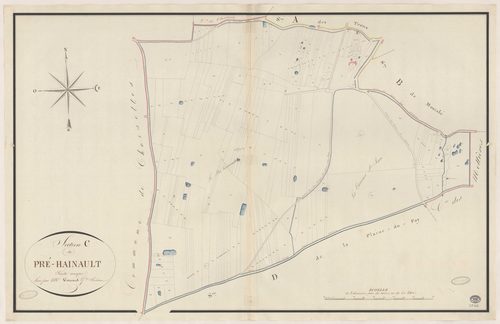 BOULLAY-LES-TROUX. - Section C : Pré-Hainault (le). 