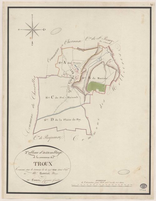 BOULLAY-LES-TROUX. - Plan d'assemblage. 