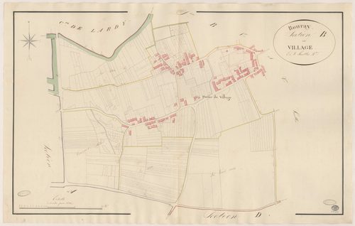 BOURAY-SUR-JUINE. - Section B : Village (le), 3e feuille. 