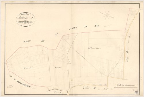 BOUTERVILLIERS. - Section A : Guimbardières (les), 2e feuille. 