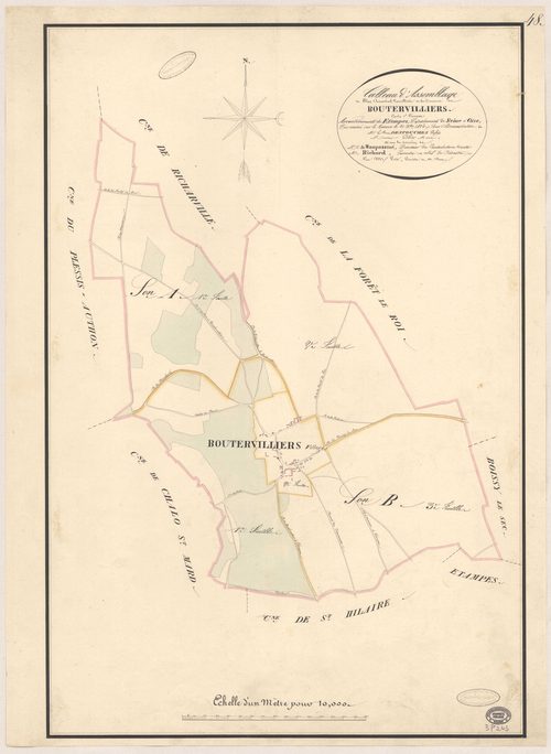 BOUTERVILLIERS. - Plan d'assemblage. 