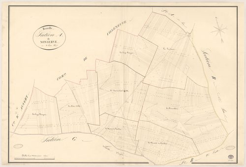 BOUVILLE. - Section A : Nonserve, 2e feuille. 