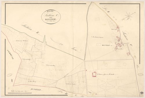 BOUVILLE. - Section C : Boissière (la), 2e feuille. 