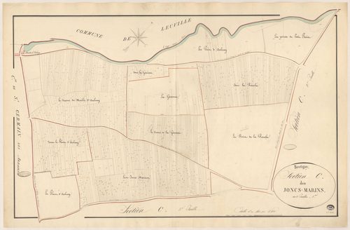 BRETIGNY-SUR-ORGE. - Section C : Joncs marins (les), 1ère feuille. 