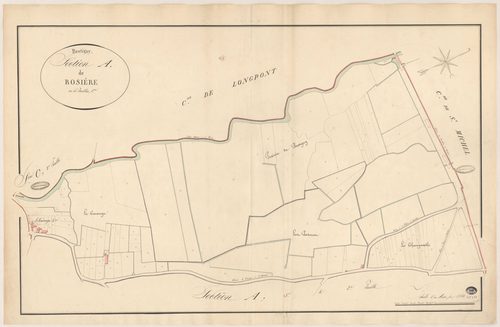 BRETIGNY-SUR-ORGE. - Section A : Rosière, 1ère feuille. 