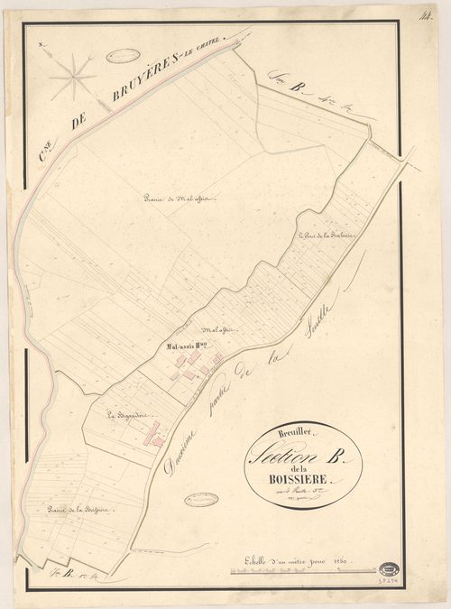 BREUILLET. - Section B : Boissière (la), 3e feuille. 