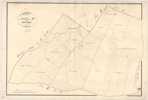 BREUILLET. - Section B : Boissière (la), 4e feuille. 