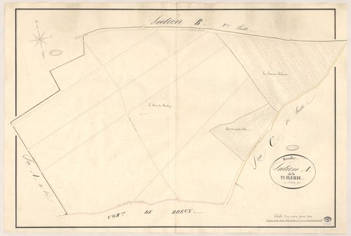 BREUILLET. - Section A : Tuilerie (la), 3e feuille. 