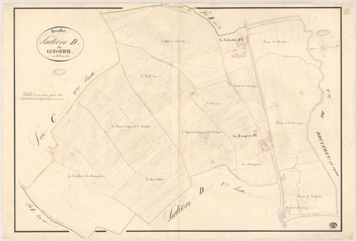 BREUILLET. - Section D : Guisseray, 1ère feuille. 