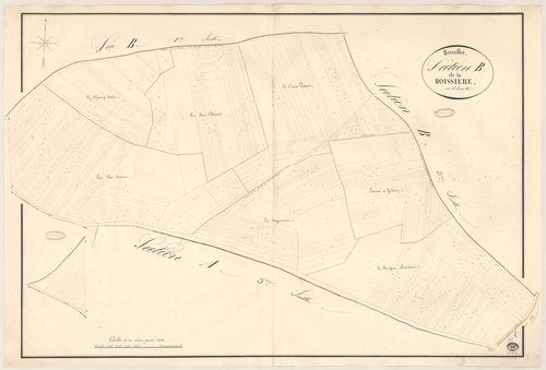 BREUILLET. - Section B : Boissière (la), 2e feuille. 