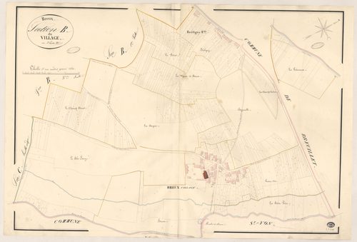 BREUX-JOUY. - Section B : Village (le), 2e feuille. 