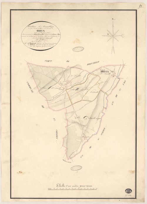 BREUX-JOUY. - Plan d'assemblage. 