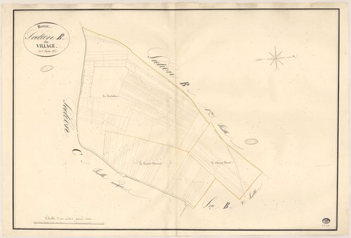 BREUX-JOUY. - Section B : Village (le), 3e feuille. 