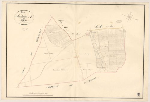BREUX-JOUY. - Section A : Jouy, 1ère feuille. 