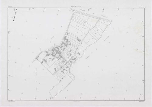 BREUX-JOUY, plans minutes de conservation : tableau d'assemblage,1932, Ech. 1/10000 ; plans des sections A1, C, 1932, Ech. 1/2500, sections B1, B2, B3, 1932, Ech. 1/1250, sections AA, AB, AC, AD, AE, AH, AI, 2000, Ech. 1/1000. Polyester. N et B. Dim. 105 