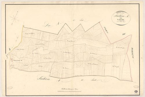 BRIERES-LES-SCELLES. - Section A : Vallée (la), 2e feuille. 