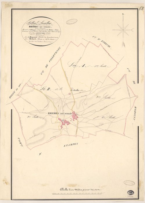 BRIERES-LES-SCELLES. - Plan d'assemblage. 